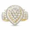 Thumbnail Image 1 of 2 CT. T.W. Diamond Pear Crown Ring in 10K Gold