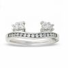 Thumbnail Image 1 of 3/8 CT. T.W. Four-Stone Diamond Wrap Solitaire Enhancer in 14K White Gold