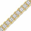 Thumbnail Image 1 of 1 CT. T.W. Quad Ridge Diamond Bracelet in 10K Gold