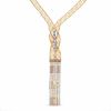 Thumbnail Image 1 of 14K Tri-Tone Gold Bead Mini Hula Girl Necklace - 17&quot;