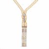 Thumbnail Image 0 of 14K Tri-Tone Gold Bead Mini Hula Girl Necklace - 17"