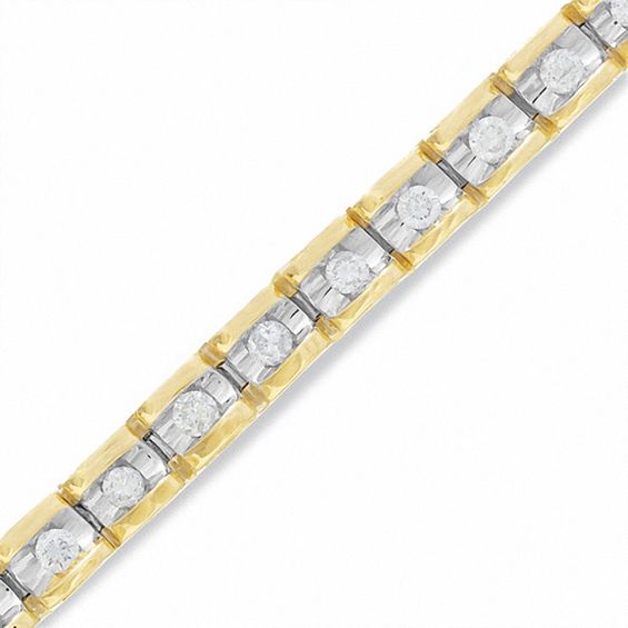 1-1/2 CT. T.w. Diamond Bracelet in 14K Gold