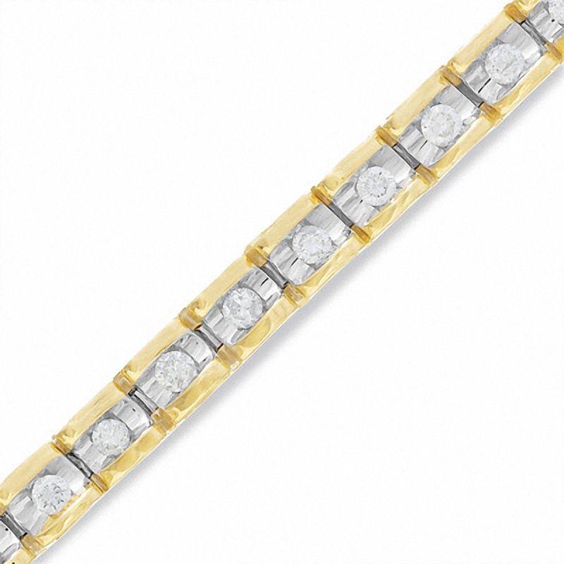 Main Image 1 of 1-1/2 CT. T.W. Diamond Bracelet in 14K Gold