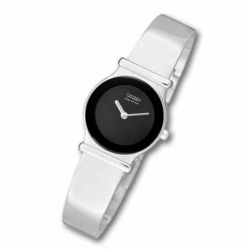 Main Image 1 of Ladies' Citizen Silhouette Stainless Steel Bangle Watch with Diamond Accents (Model: EW9600-51ED)