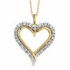 Thumbnail Image 1 of 1 CT. T.W. Diamond Heart Pendant in 10K Gold