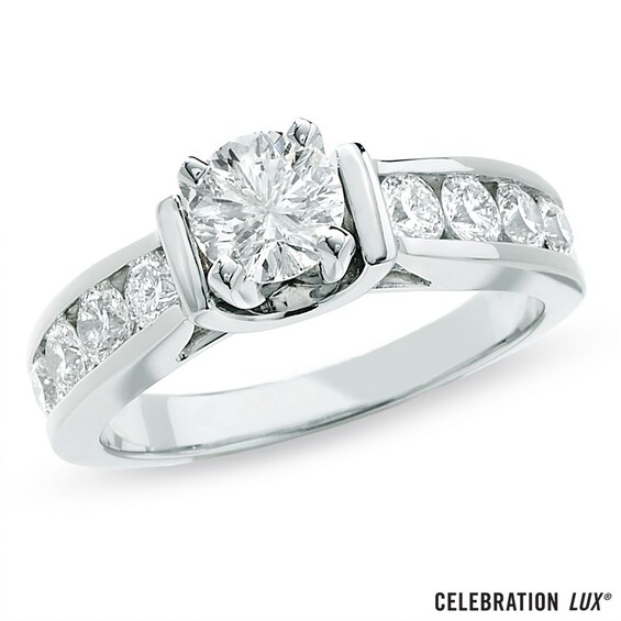 Celebration Lux® 1-1/2 CT. T.w. Diamond Engagement Ring in 18K White Gold (I/Si2)