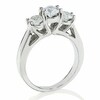 Thumbnail Image 3 of Celebration Lux® 1-1/2 CT. T.W. Certified Diamond Three Stone Ring in 18K White Gold (I/SI2)