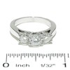 Thumbnail Image 4 of Celebration Lux® 1-1/2 CT. T.W. Certified Diamond Three Stone Ring in 18K White Gold (I/SI2)