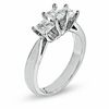 Thumbnail Image 3 of Celebration Lux® 1 CT. T.W. Princess-Cut Certified Diamond Three Stone Ring in 14K White Gold (I/SI2)