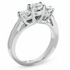 Thumbnail Image 2 of Celebration Lux® 1 CT. T.W. Certified Diamond Three Stone Ring in 14K White Gold (I/SI2)