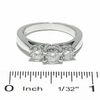 Thumbnail Image 3 of Celebration Lux® 1 CT. T.W. Diamond Three Stone Ring in 14K White Gold (I/SI2)