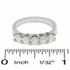 Thumbnail Image 4 of Celebration Lux® 1 CT. T.W. Diamond Five Stone Ring in 18K White Gold (I/SI2)