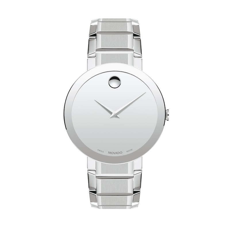 Men's Movado Sapphire™ Watch with SilverTone Dial (Model 0607178) Zales