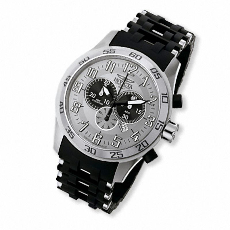 Main Image 1 of Men's Invicta Venom Chronograph Strap Watch with Orange Dial (Model: 4597)