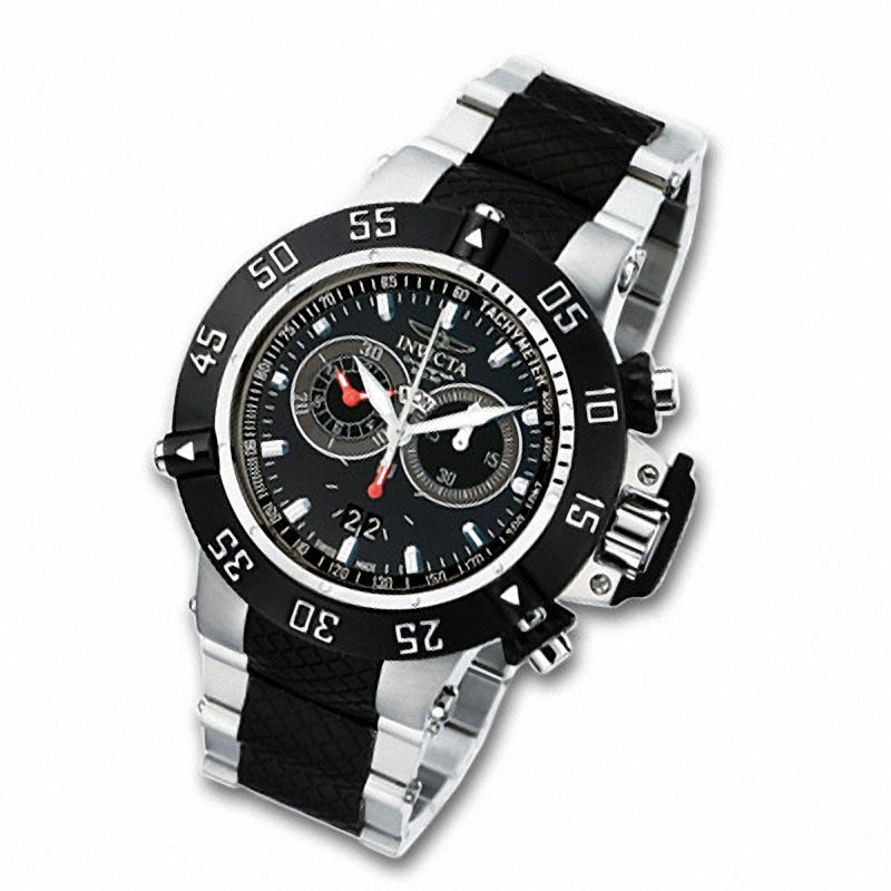 Main Image 1 of Men's Invicta Subaqua Two-Tone Chronograph Watch with Black Dial (Model: 4696)