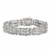 Thumbnail Image 1 of 1/2 CT. T.W. Diamond Vintage-Style Scroll Bracelet in Sterling Silver