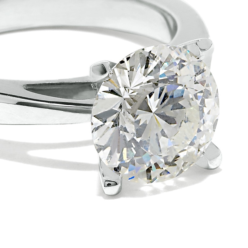Main Image 2 of Celebration Lux® 3 CT. Certified Diamond Solitaire Engagement Ring in 18K White Gold (I/SI2)