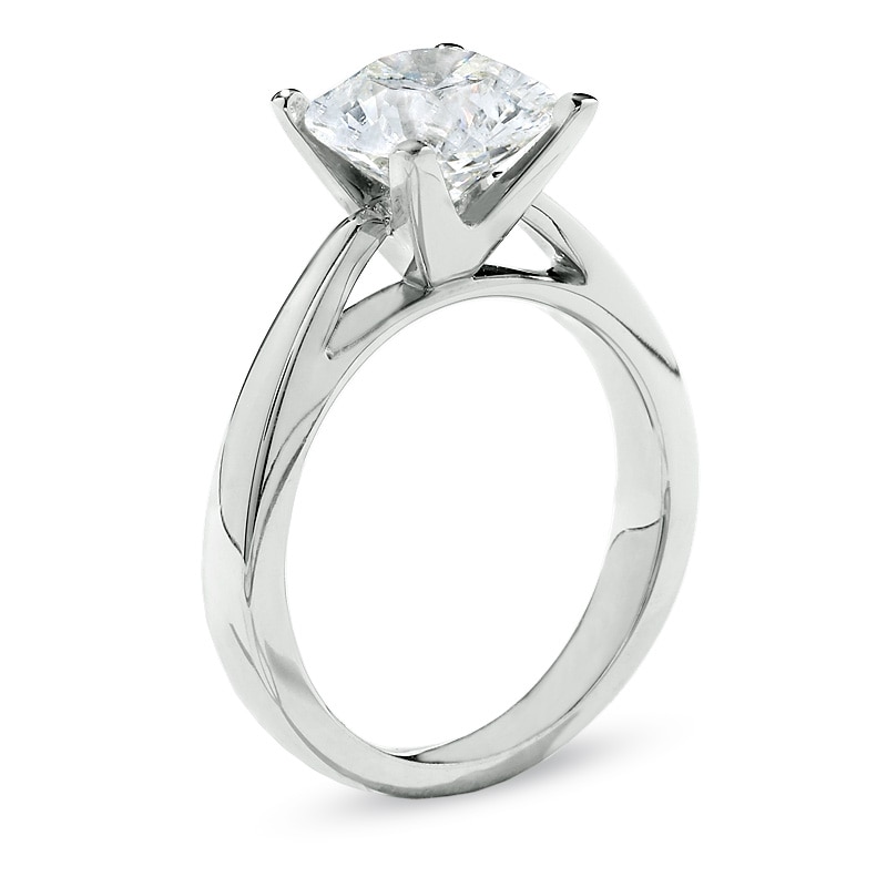 Main Image 3 of Celebration Lux® 3 CT. Certified Diamond Solitaire Engagement Ring in 18K White Gold (I/SI2)