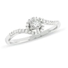 Thumbnail Image 0 of 1/10 CT. T.W. Diamond Bypass Promise Ring in 10K White Gold