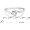 Thumbnail Image 2 of 1/10 CT. T.W. Diamond Bypass Promise Ring in 10K White Gold
