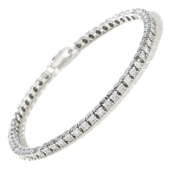 3/4 CT. T.w. Diamond Tennis Bracelet in Sterling Silver