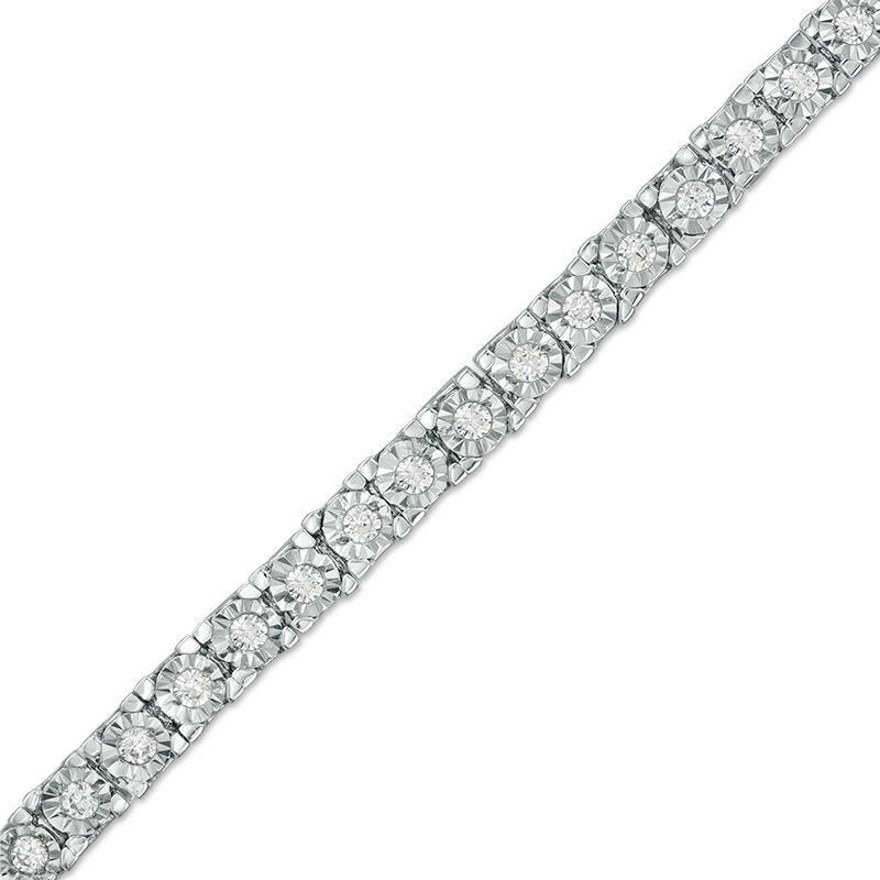 1 CT. T.W. Diamond Tennis Bracelet in Sterling Silver