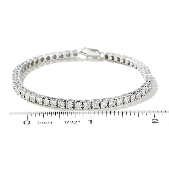 1 CT. T.w. Diamond Tennis Bracelet in Sterling Silver