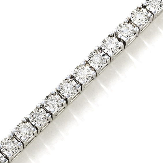 1-1/2 CT. T.w. Diamond Tennis Bracelet in Sterling Silver