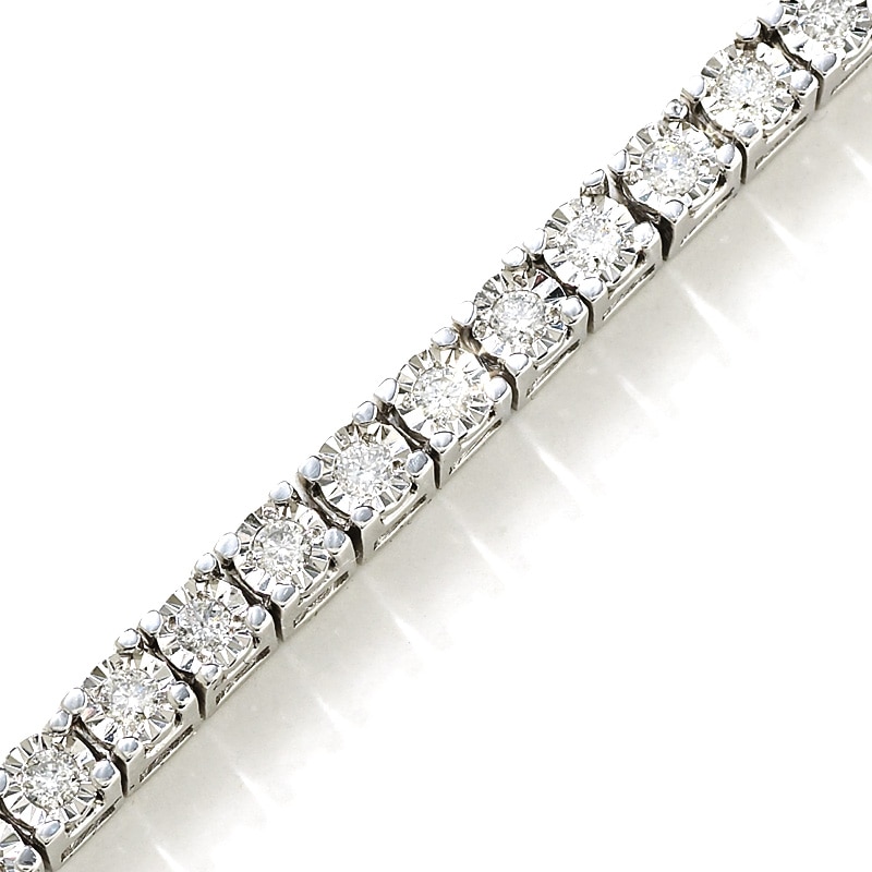 1-1/2 CT. T.W. Diamond Tennis Bracelet in Sterling Silver