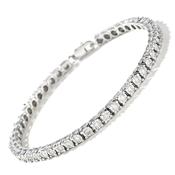 1-1/2 CT. T.w. Diamond Tennis Bracelet in Sterling Silver