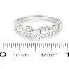 Thumbnail Image 2 of 1/4 CT. T.W. Diamond Split Shank Promise Ring in 10K White Gold