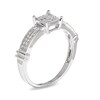 Thumbnail Image 2 of 1/8 CT. T.W. Multi-Diamond Square Collar Ring in 10K White Gold