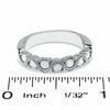 Thumbnail Image 2 of 1/2 CT. T.W. Diamond Swirl Band in 14K White Gold