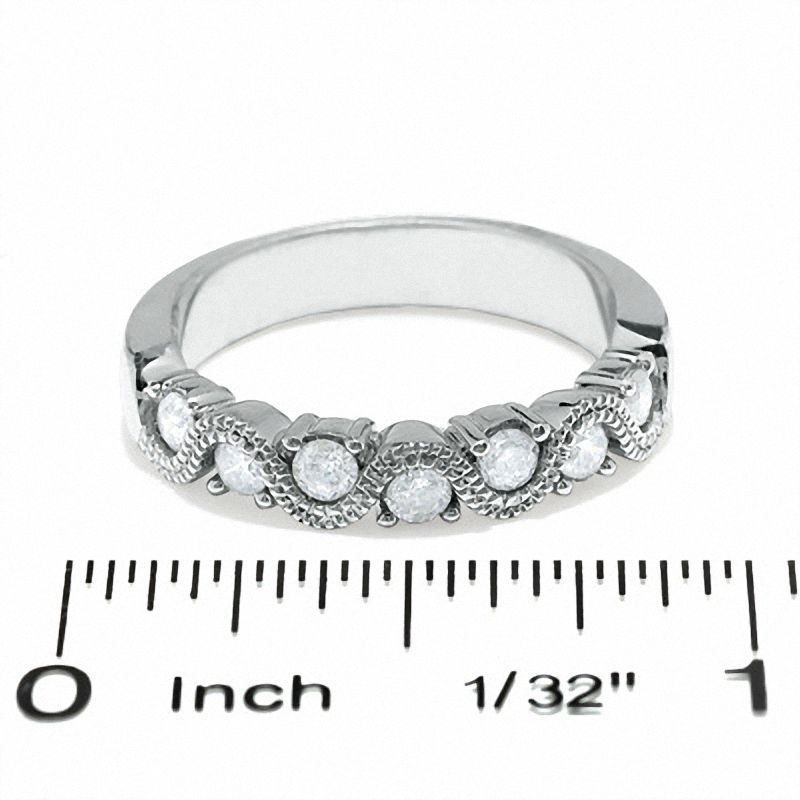 1/2 CT. T.W. Diamond Swirl Band in 14K White Gold