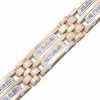 Thumbnail Image 1 of Men's 1 CT. T.W. Diamond Double Row 14K Two-Tone Gold Bracelet