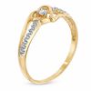 Thumbnail Image 1 of Diamond Accent Heart Split Shank Promise Ring in 10K Gold