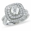 Thumbnail Image 1 of 2 CT. T.W. Diamond Double Row Bridal Set in 14K White Gold