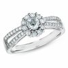 Thumbnail Image 0 of 5/8 CT. T.W. Diamond Framed Engagement Ring in 14K White Gold