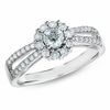 Thumbnail Image 1 of 5/8 CT. T.W. Diamond Framed Engagement Ring in 14K White Gold