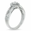 Thumbnail Image 2 of 5/8 CT. T.W. Diamond Framed Engagement Ring in 14K White Gold