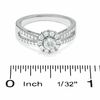 Thumbnail Image 2 of 5/8 CT. T.W. Diamond Framed Engagement Ring in 14K White Gold