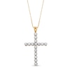 Thumbnail Image 0 of 1 CT. T.W. Diamond Cross Pendant in 10K Gold