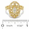 Thumbnail Image 3 of 1/2 CT. T.W. Multi-Diamond Art Deco Oval Dome Ring in 14K Gold