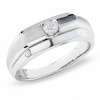 Thumbnail Image 0 of Men's Celebration Lux® 1/5 CT. Diamond Solitaire Band in 18K White Gold (I/SI2)