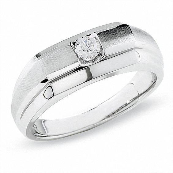 Celebration Lux® 1/5 CT. Certified Diamond Solitaire Band in 18K White Gold (I/Si2)