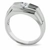 Thumbnail Image 2 of Men's Celebration Lux® 1/5 CT. Certified Diamond Solitaire Band in 18K White Gold (I/SI2)
