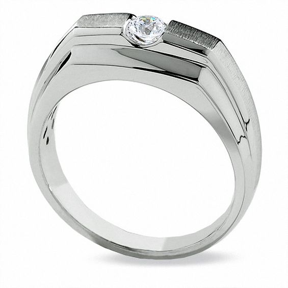 Celebration LuxÂ® 1/5 CT. Certified Diamond Solitaire Band in 18K White Gold (I/Si2)