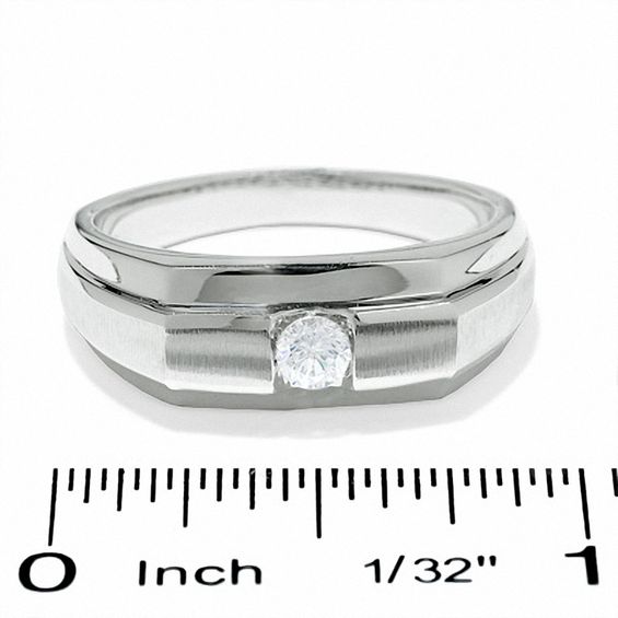 Celebration LuxÂ® 1/5 CT. Certified Diamond Solitaire Band in 18K White Gold (I/Si2)