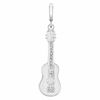 Thumbnail Image 0 of Diamond Accent Guitar Charm in Sterling Silver