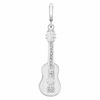 Thumbnail Image 1 of Diamond Accent Guitar Charm in Sterling Silver